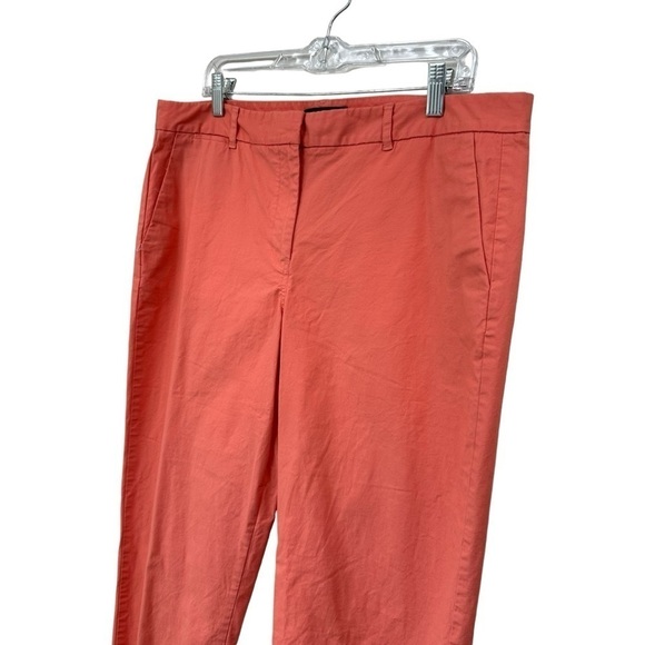 Talbots Perfect Skimmers Coral Orange Summer Cropped Pants, Size 14 - Picture 4 of 8